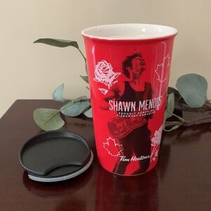 📌NWOT TIM HORTONS Shawn Mendes Ceramic Travel Mug